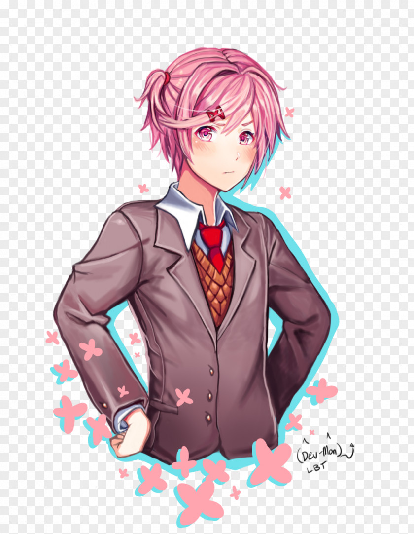 Natsuki Doki Literature Club! Team Salvato Protagonist Video Game PNG