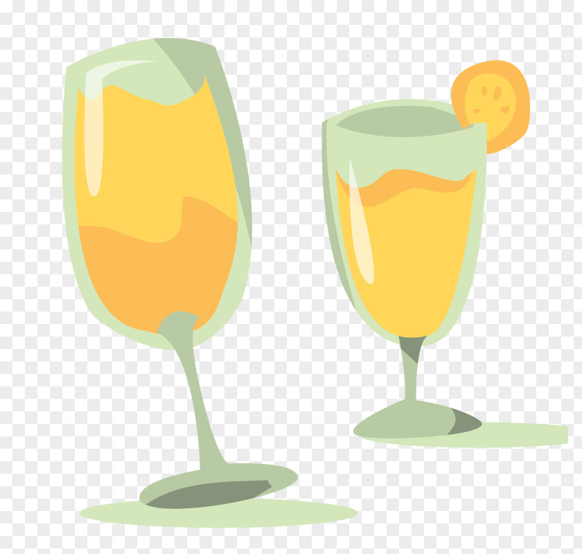 Vector Wedding Wine Glass Clip Art PNG