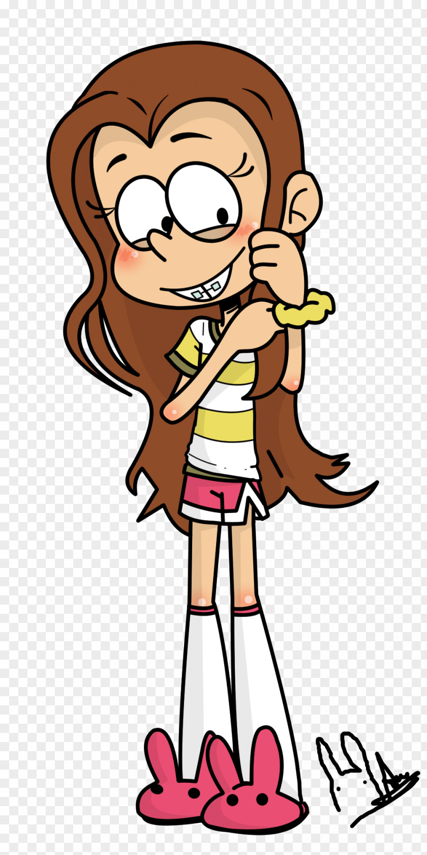 Lincoln Luan Loud Lucy Hairstyle PNG