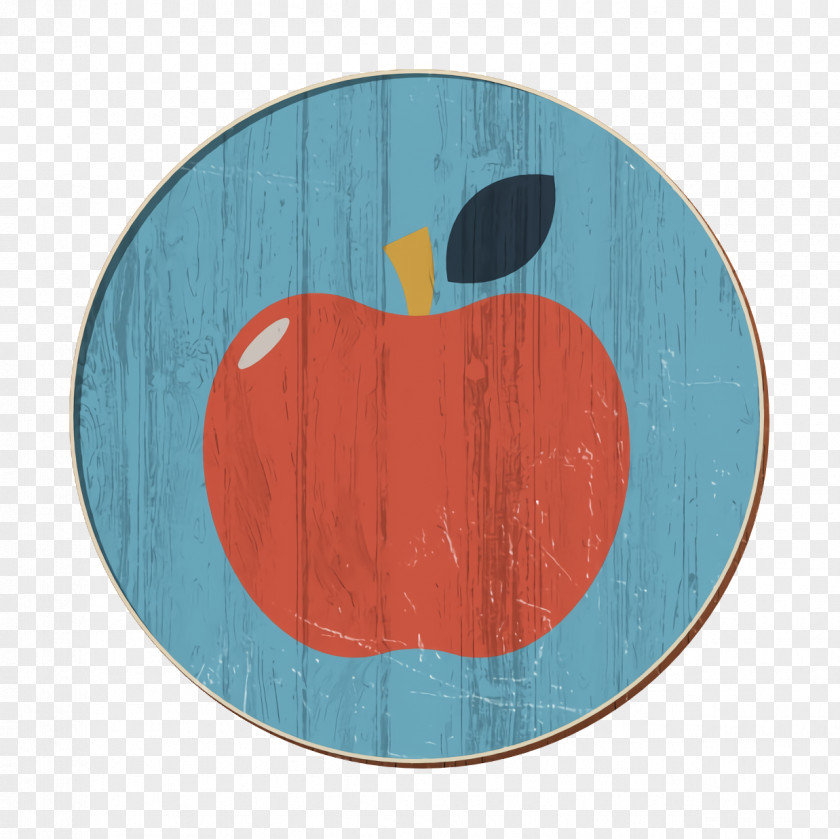Modern Education Icon Apple Fruit PNG