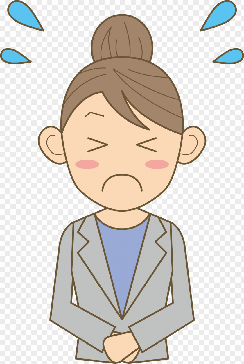 Troubled Man Annoyance Cartoon PNG