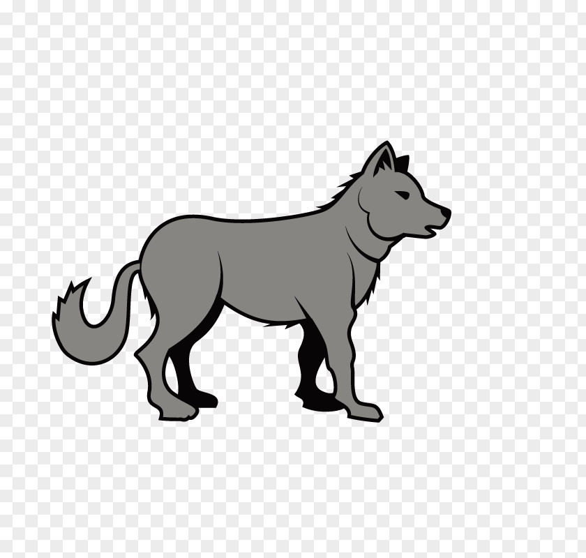 Wolf Gray Walking Pack Clip Art PNG