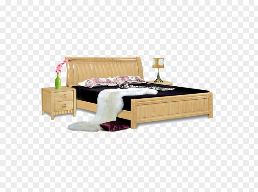 Bed Frame Furniture Mattress PNG