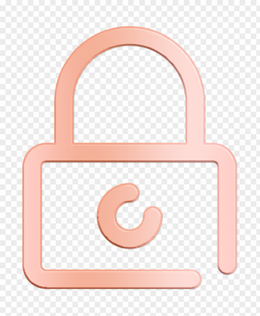 Creative Outlines Icon Padlock Lock PNG