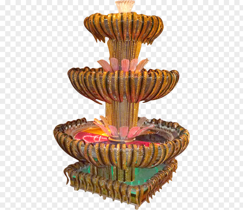 Glass Murano Fountain Venetian Chandelier PNG