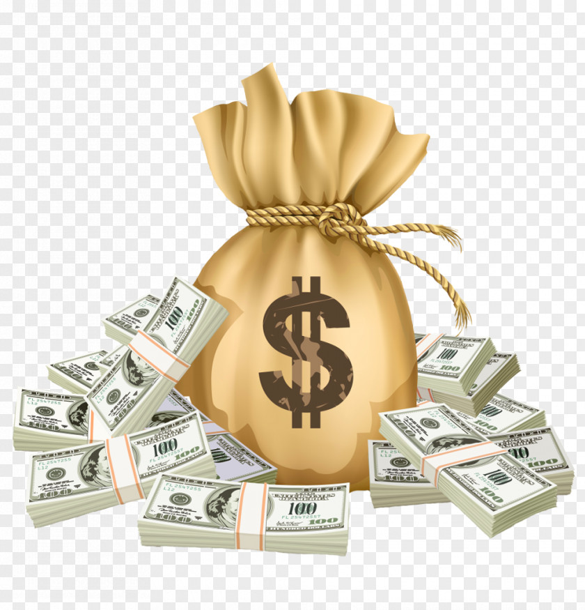 Money Bag Clipart Picture Loan Investment Funding Payment PNG