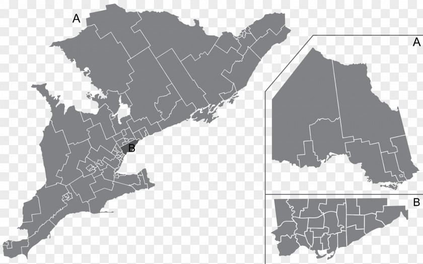 Ontario Map Legislative Assembly Of Election, 2018 General 2014 Voting PNG