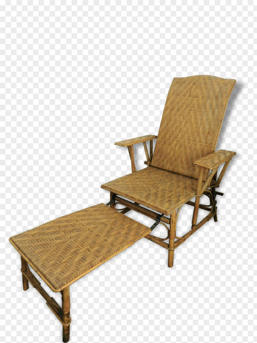 Chair Chaise Longue Deckchair Wicker Fauteuil PNG