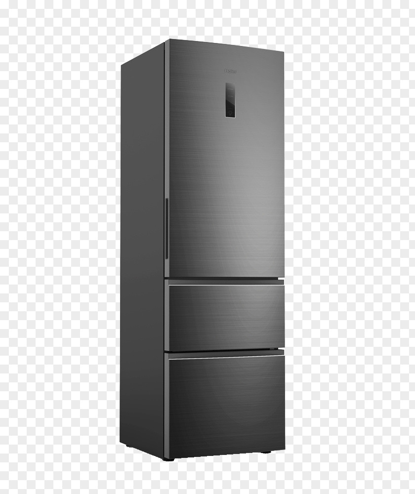 Gray Three-door Refrigerator Home Appliance PNG
