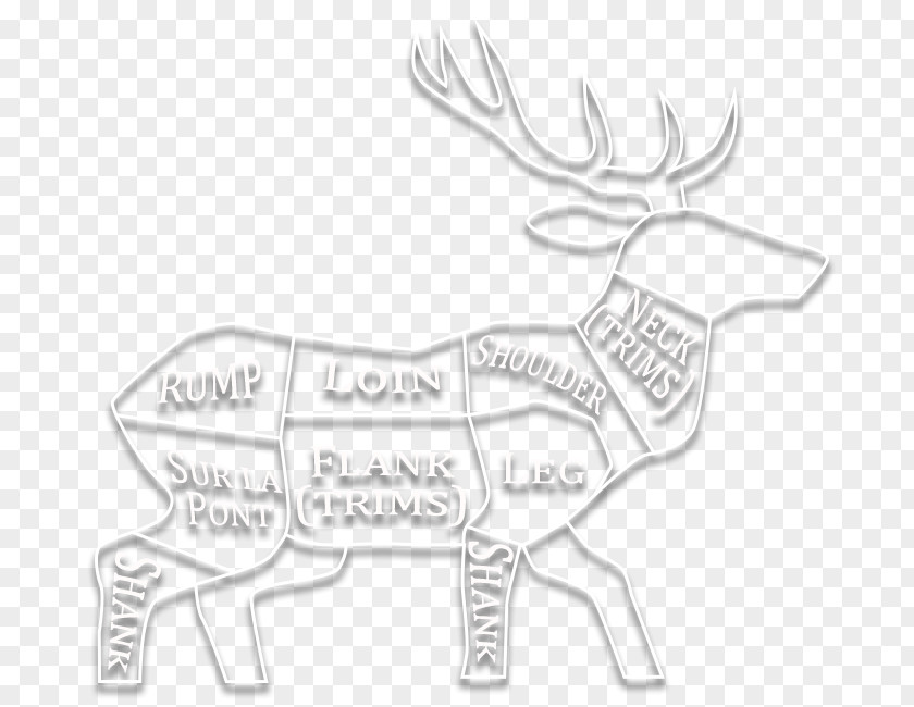 Reindeer Venison Meat Primal Cut PNG