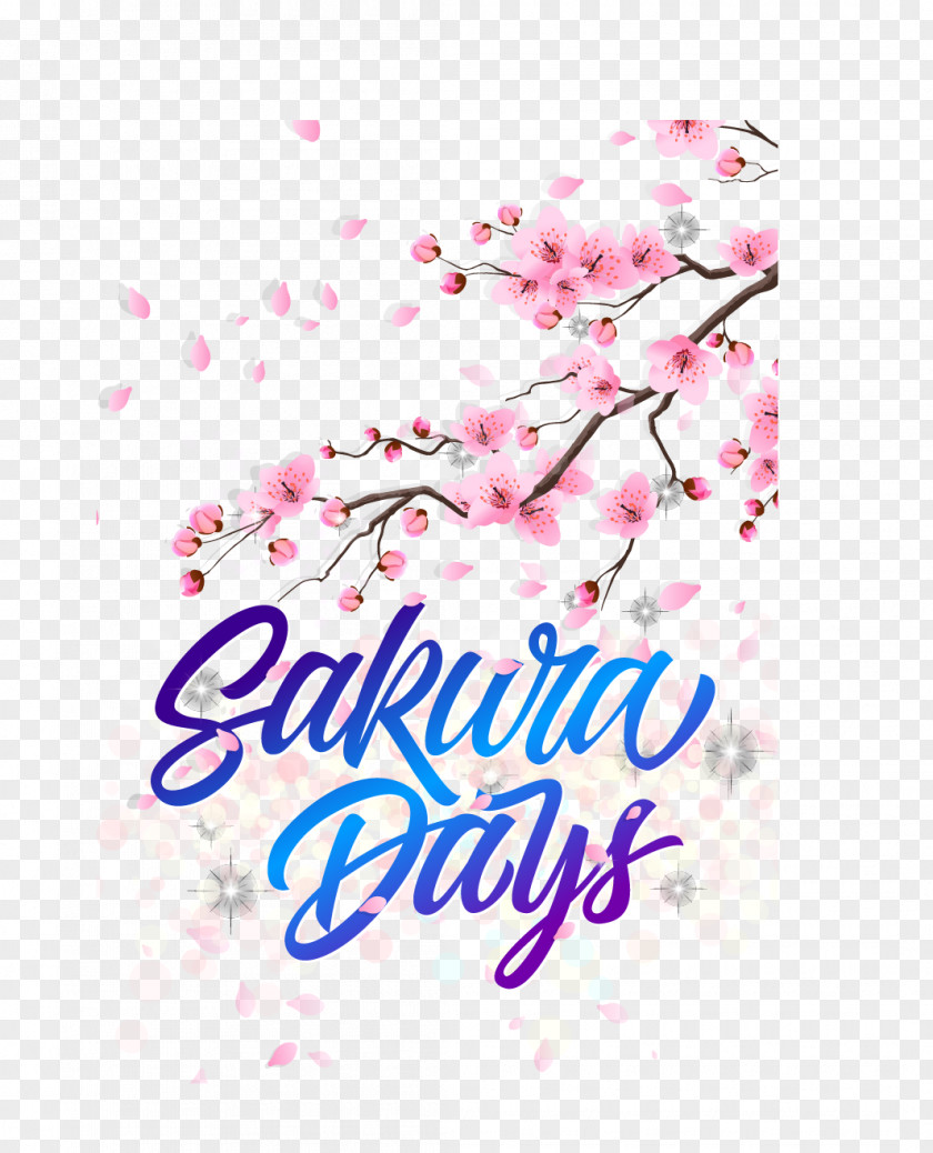 Romantic Cherry Blossom Festival Posters National Graphic Design PNG