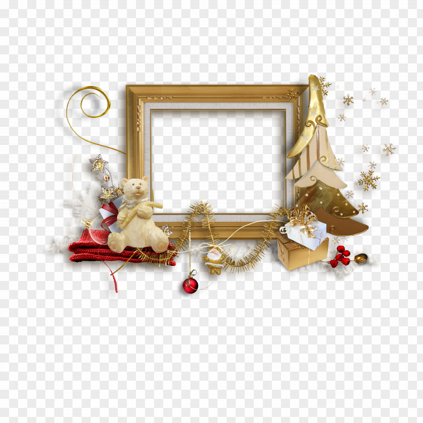 Conch Picture Frames Christmas Tree PNG