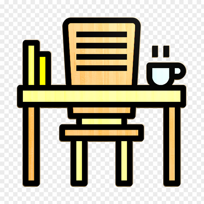 Desk Icon Office Stationery PNG