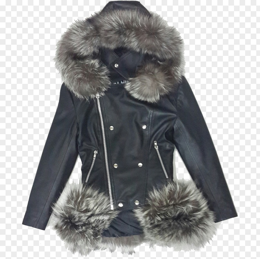 Fur Collar Coat PNG