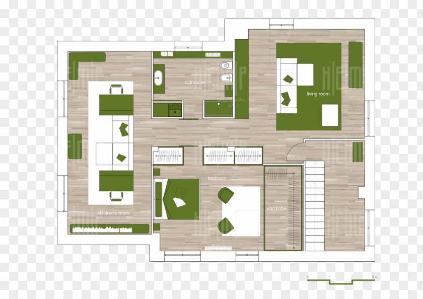 House Floor Plan Facade Residential Area Attic Style PNG
