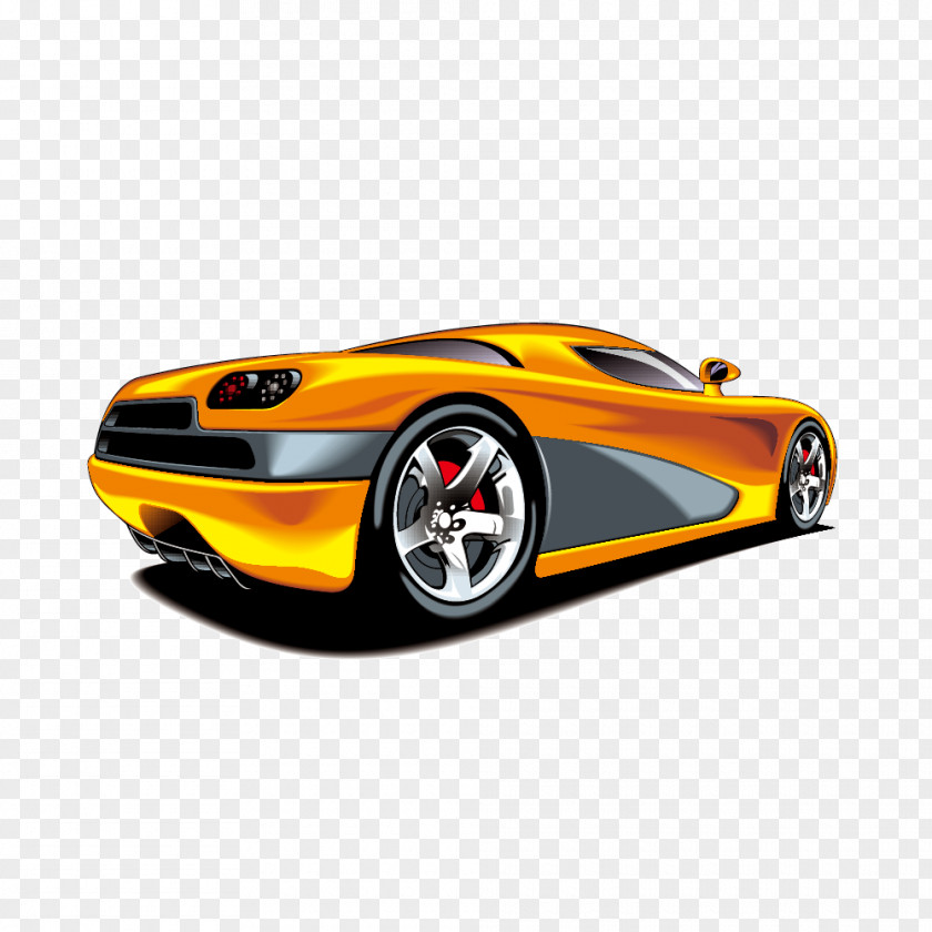 Luxury Sports Car Vector Yellow Motors Corporation Clip Art PNG