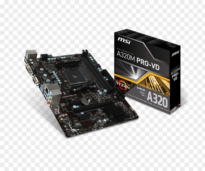 Pusat Internet 1 Malaysia Igan Socket AM4 Motherboard ASROCK A320M AMD Micro-Star International MicroATX PNG