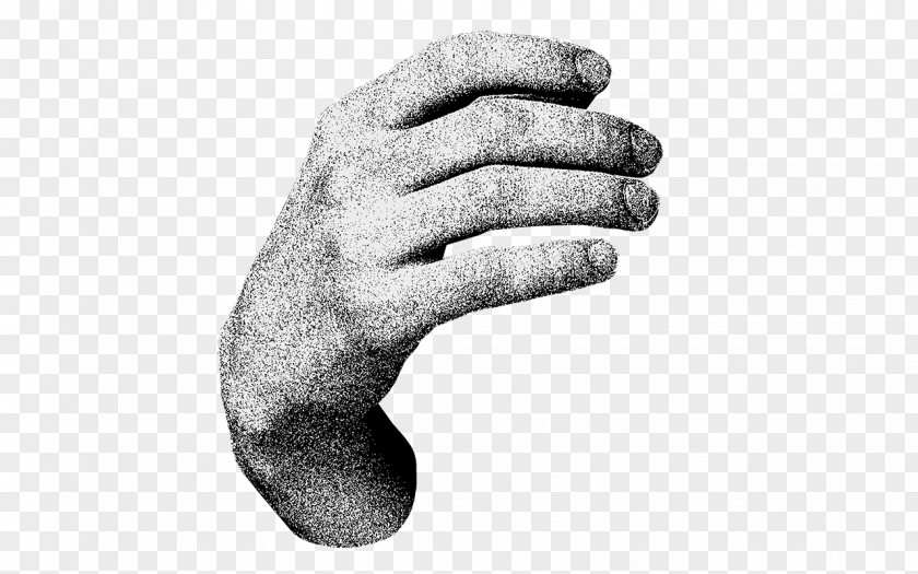 Thumb Hand Model White PNG