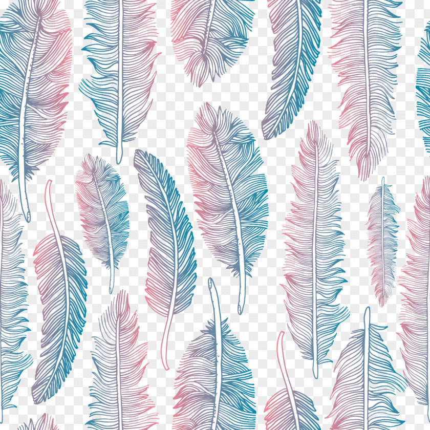 Vector Feather Tile Ideas Napkin Paper Throw Pillow Pattern PNG