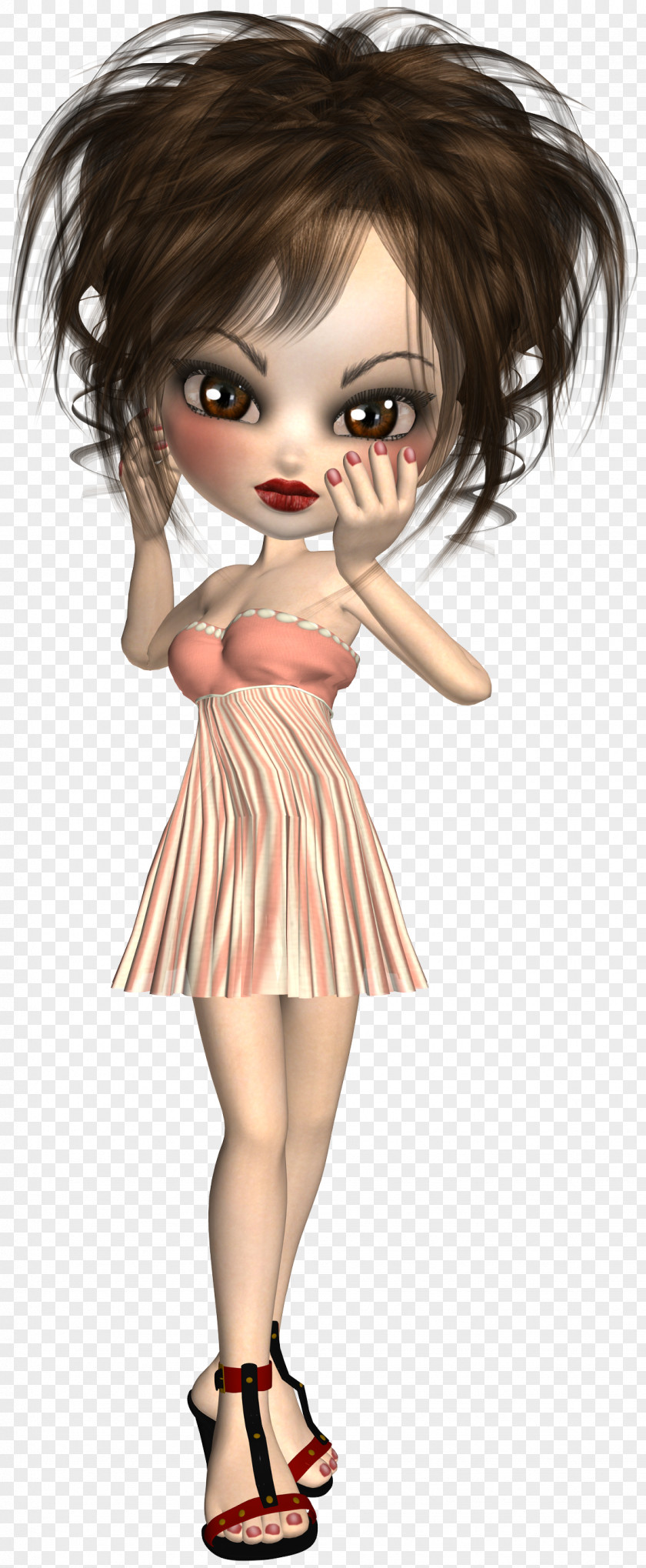 Doll Biscotti Biscuits Hair PNG