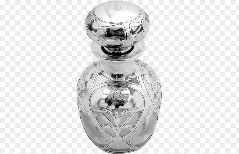 Glass Perfume Silver PNG