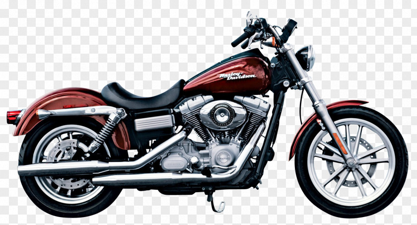 Harley Davidson Brown Motorcycle Bike Harley-Davidson Super Glide Custom Cruiser PNG