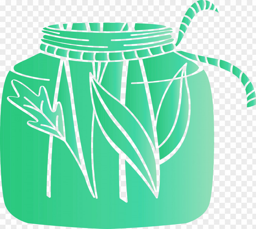 Logo Font Green Leaf Pattern PNG