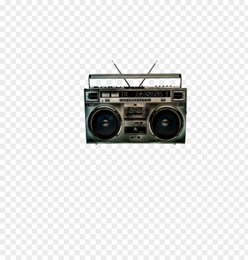 Radio 1980s Boombox Microphone PNG