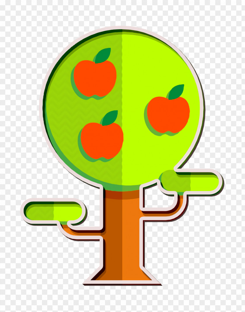 Tree Icon Nature Flat Color PNG