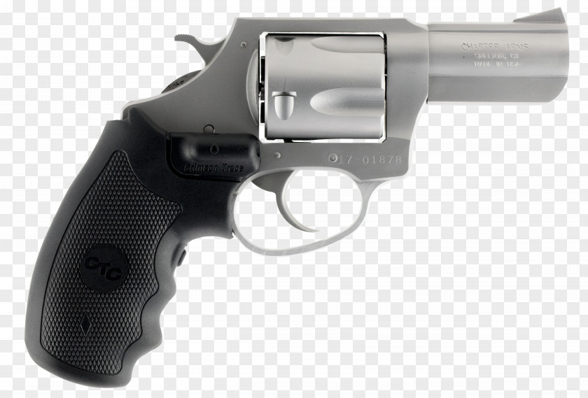 Tremendous Power .357 Magnum Revolver Firearm Charter Arms Mag Pug PNG