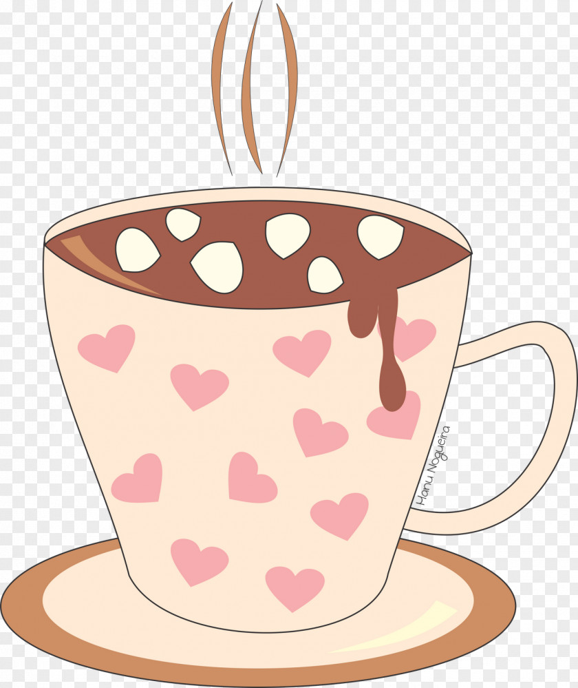 Hot Chocolate Coffee Cup Saucer Mug PNG
