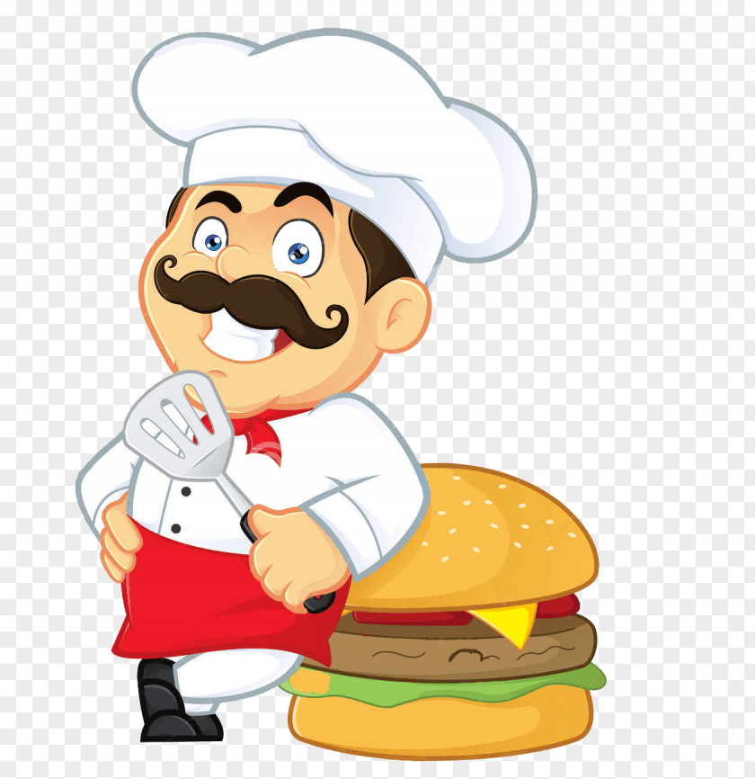 Indian Fast Food Hamburger Vada Pav Chef Clip Art PNG