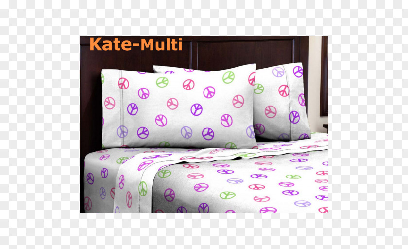 Set Multi Color Bed Sheets Cushion Throw Pillows Bedding PNG