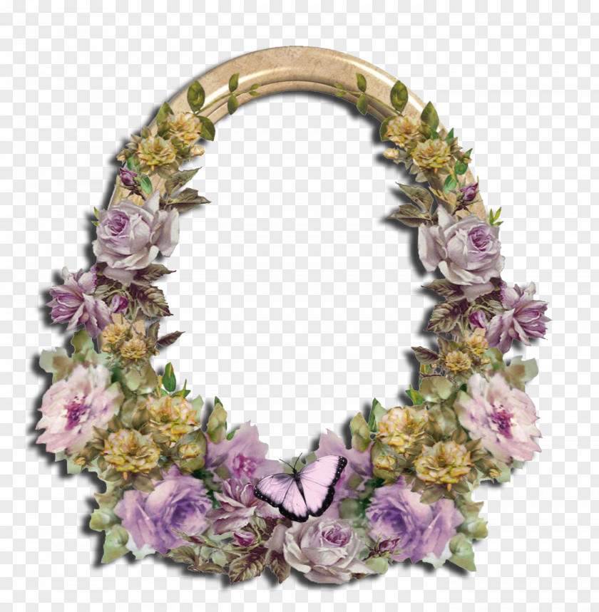 Design Floral Wreath Lei Flower PNG