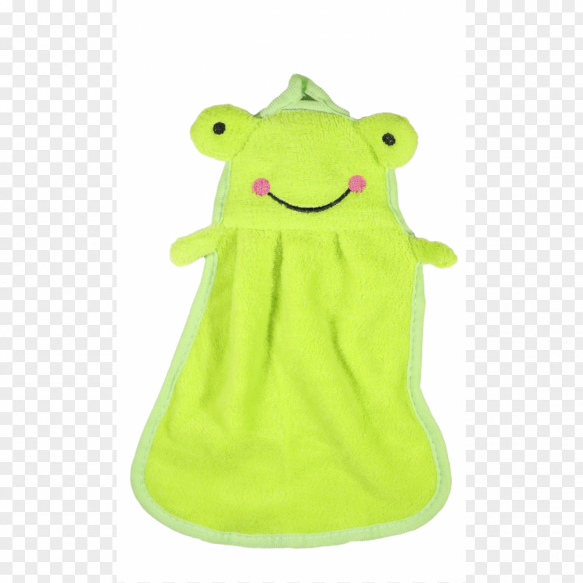 Hand Towel Frog Stuffed Animals & Cuddly Toys Green PNG
