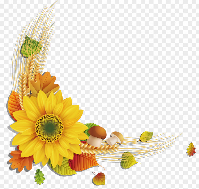 Sunflower Decoration Autumn Nalewka Icon PNG