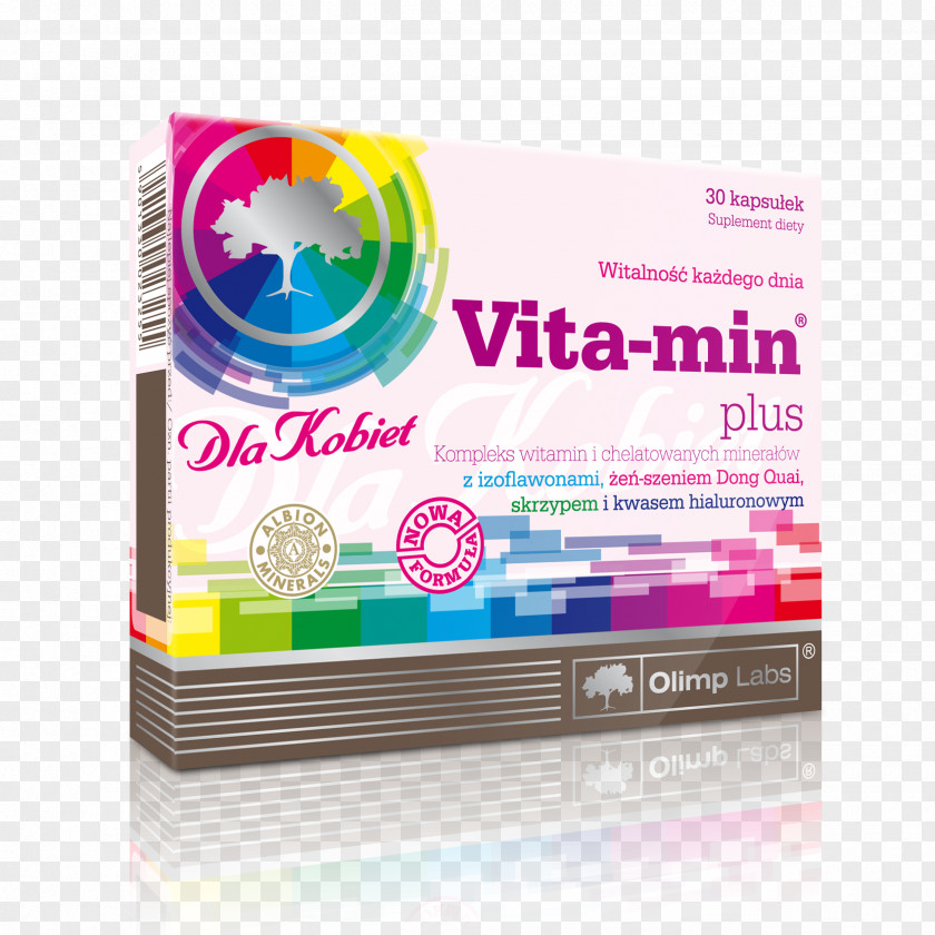 VITA-MIN PLUS 30 Kaps.W,v K[,l Dietary Supplement OLIMP Vita-Min Plus For Women Vitamin & Mineral Complex Vit C B6 B12 Zinc Iron Olimp Labs PNG