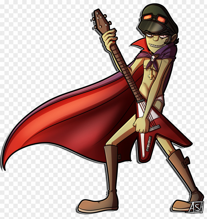 Ashes Gorillaz 2-D Murdoc Niccals Plastic Beach Drawing PNG