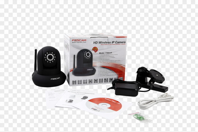 Camera Plug & Play Foscam FI9821P 1MP Pan-Tilt Ip PNG