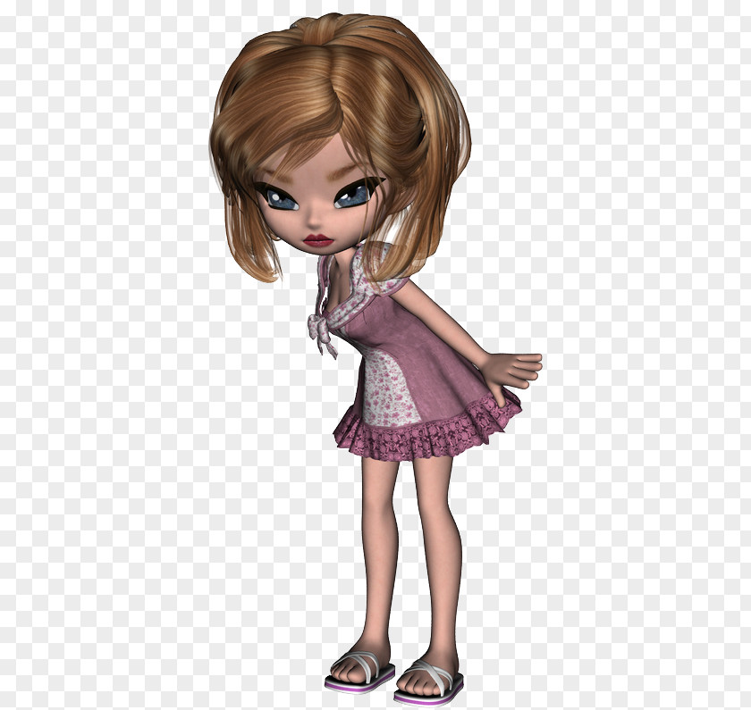Doll Brown Hair Character Blond Fiction PNG