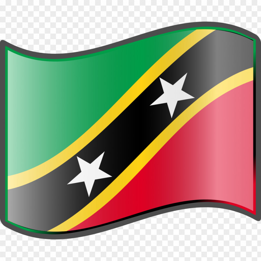 Flag Saint Thomas Lowland Parish Of Kitts And Nevis National PNG