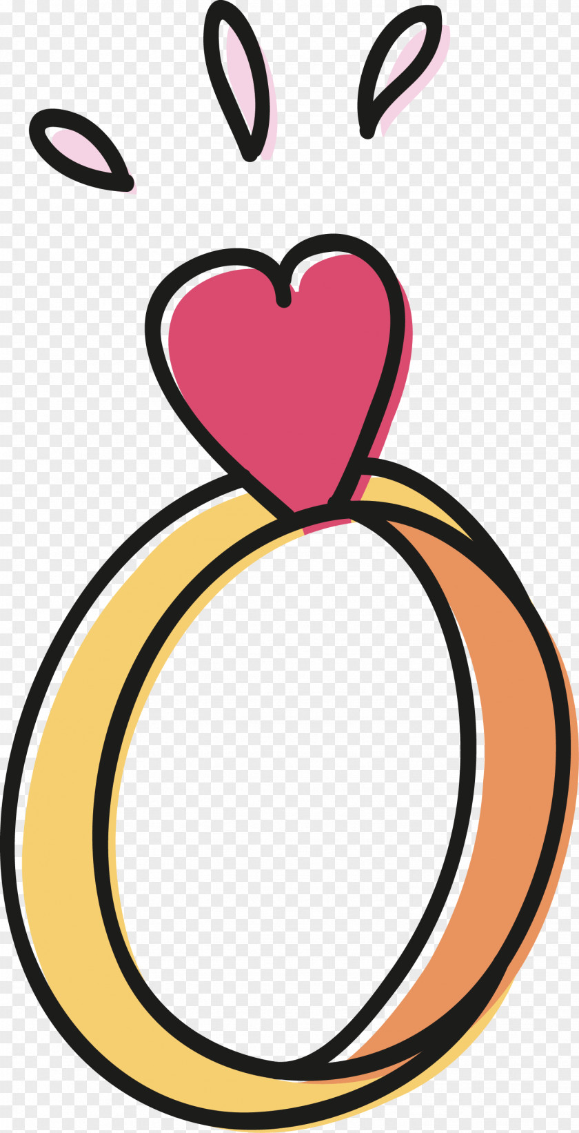 Heart-shaped Diamond Ring Heart Clip Art PNG