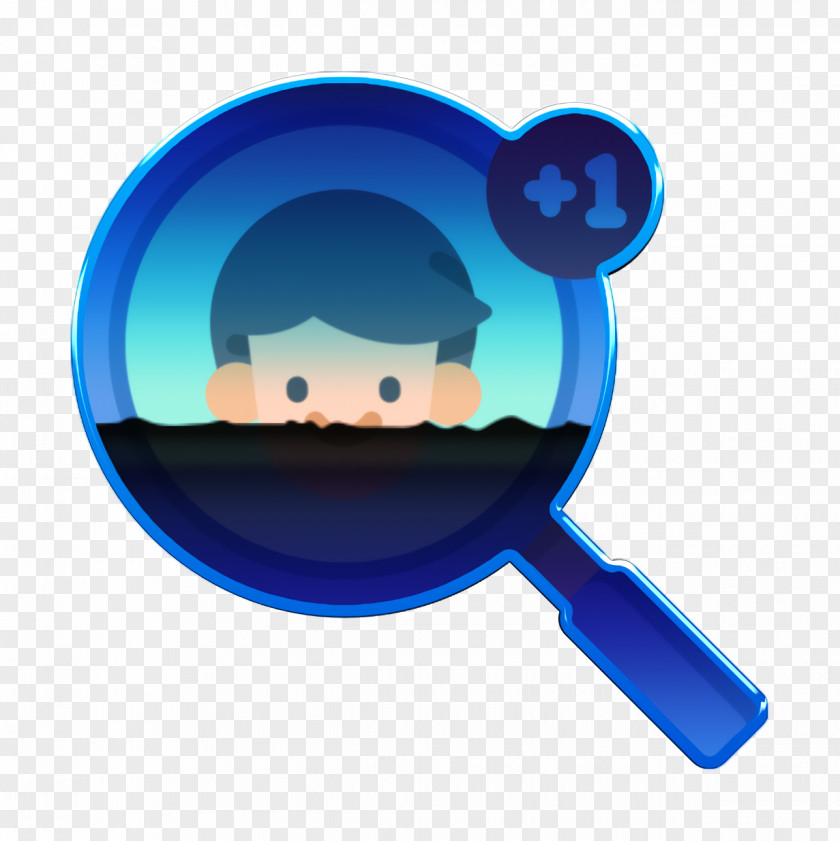 Magnifying Glass Blue Social Media Icon Search PNG