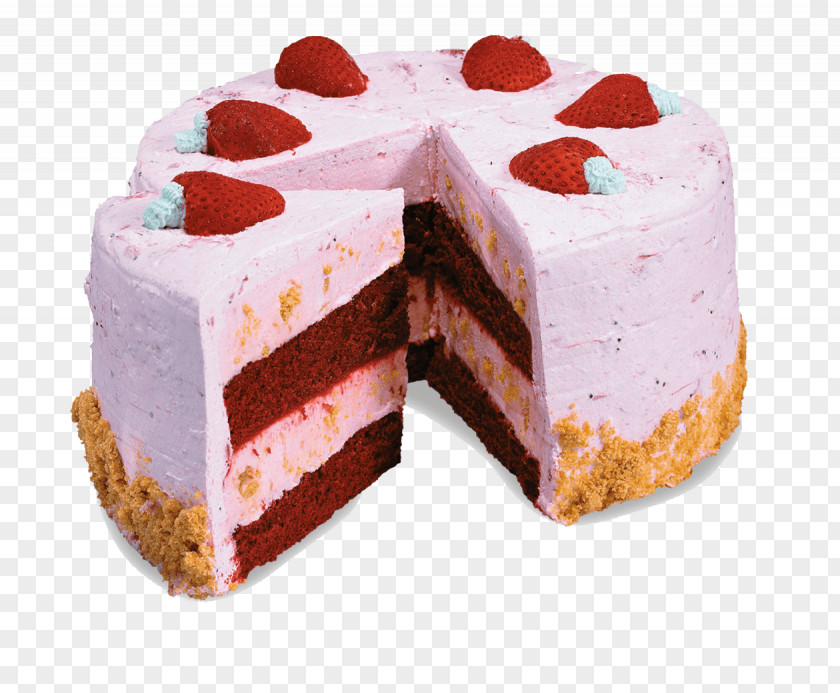 Strawberry Cake Ice Cream Birthday Fudge PNG