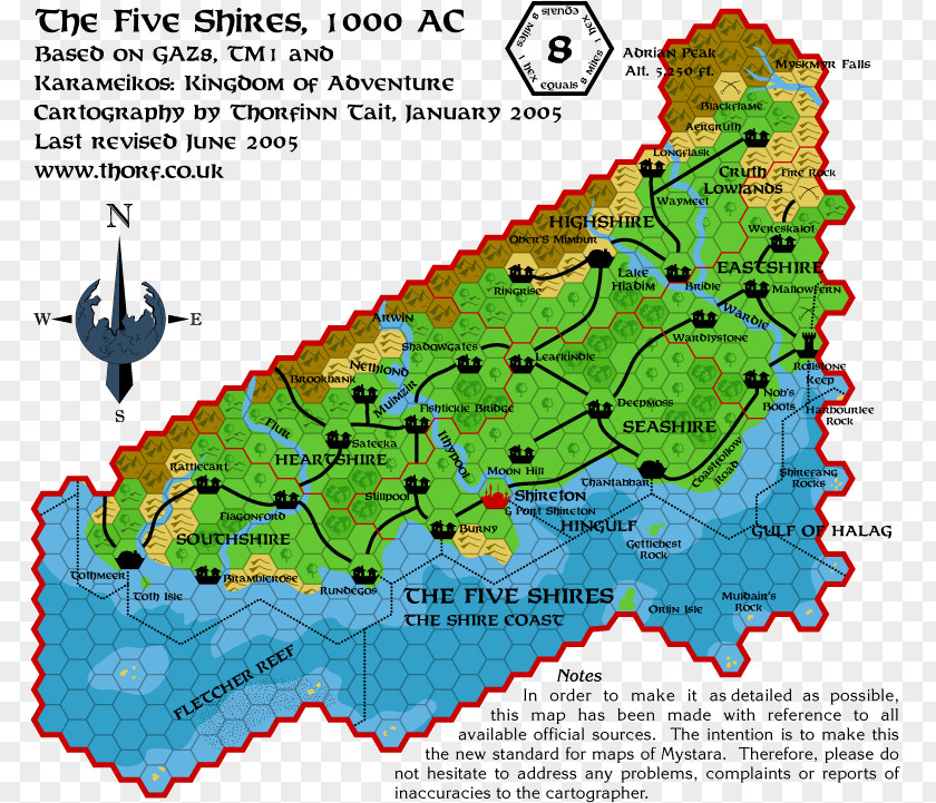 Wombat Blackmoor Mystara Map Ecoregion PNG