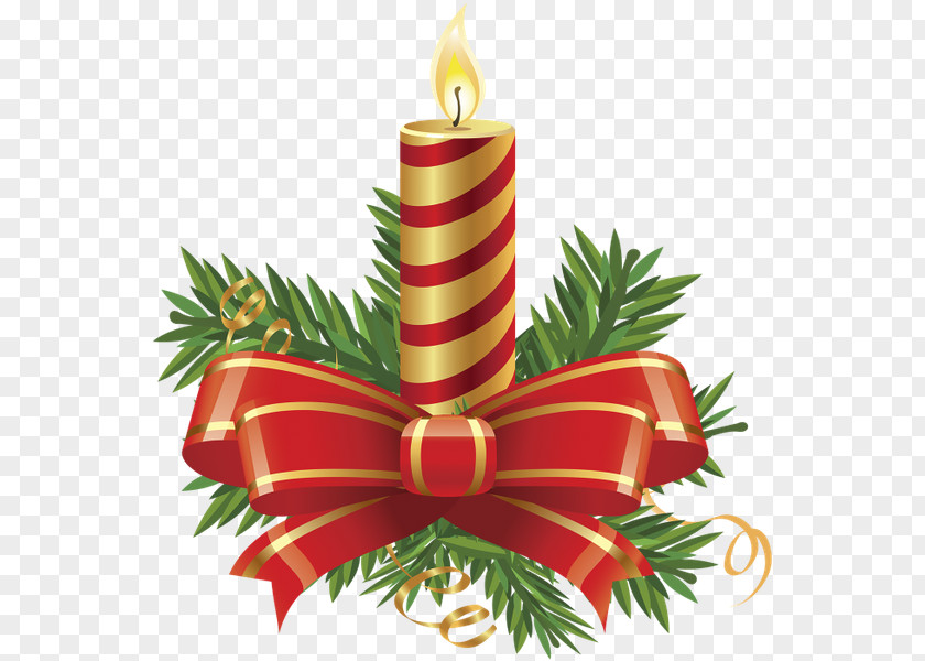 Candle Christmas Ornament Sticker PNG