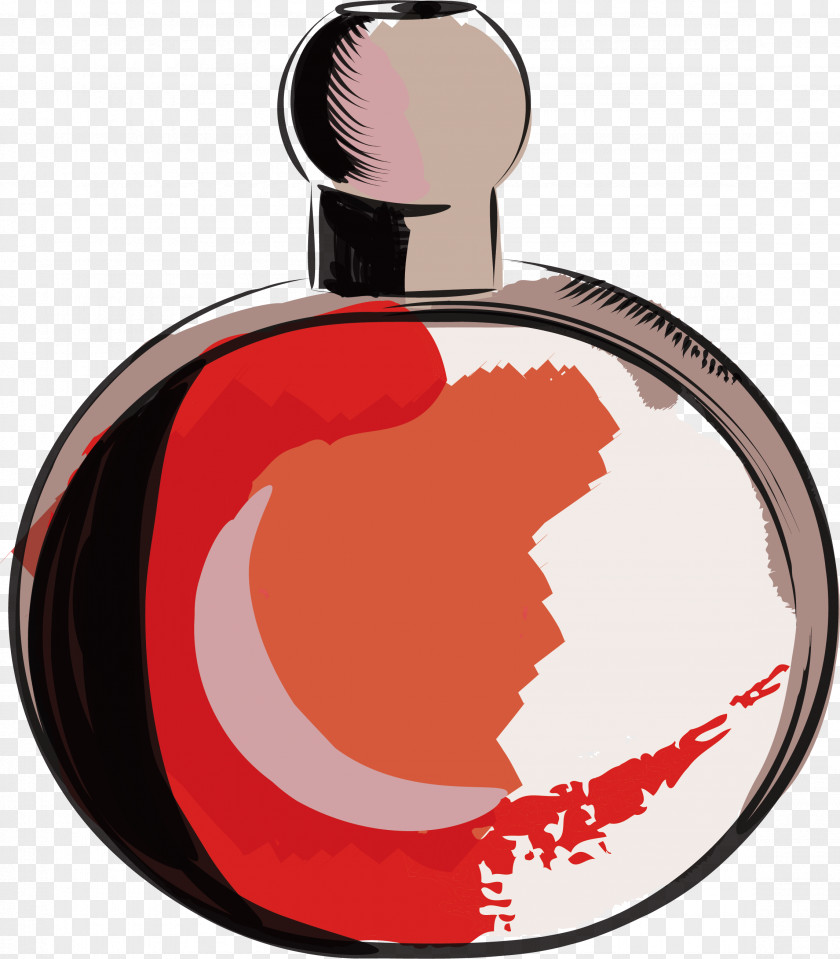 Red Round Perfume Bottle Calvin Klein Clip Art PNG