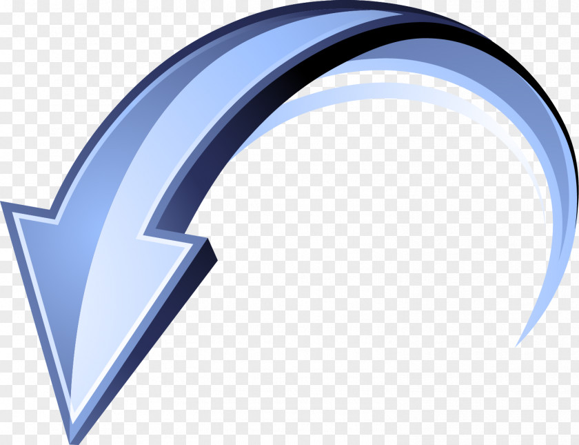 Simple Blue Arrow Scrolling PNG