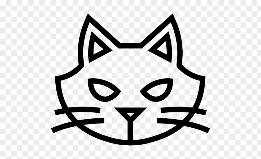 Clipart Cat Face Outline PNG