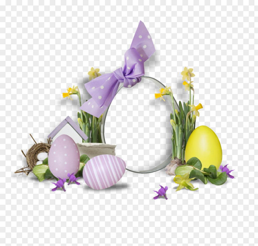 Color Egg Wreath Easter Bunny Clip Art PNG